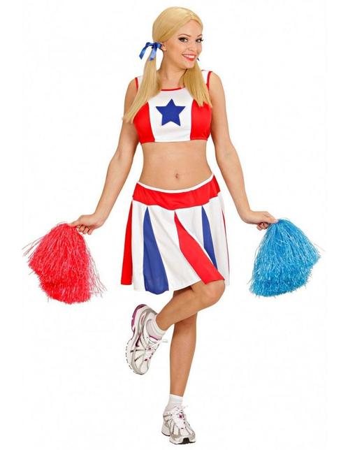 Cheerleader Pak Deluxe, Kleding | Dames, Carnavalskleding en Feestkleding, Nieuw, Verzenden