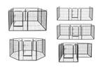 Hondenkennel | Hondenren | Puppyren | 8 panelen 80x80cm, Dieren en Toebehoren, Hondenkennel, 110 cm of meer, 65 tot 100 cm, Verzenden