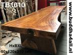 Tropisch hardhout tafel - suar hout eettafel - laatste 2!, Huis en Inrichting, Tafels | Eettafels, 200 cm of meer, Nieuw, Overige materialen