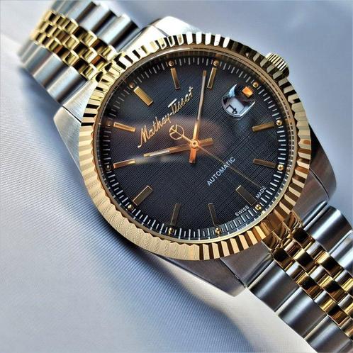 Mathey-Tissot - Swiss Automatic - Cyclops Loupe - Sun Bezel, Sieraden, Tassen en Uiterlijk, Horloges | Heren