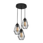 Industriële hanglamp zwart | Incl. dimbare E27 lampen, Huis en Inrichting, Nieuw, Ophalen of Verzenden, Industrieel, Metaal