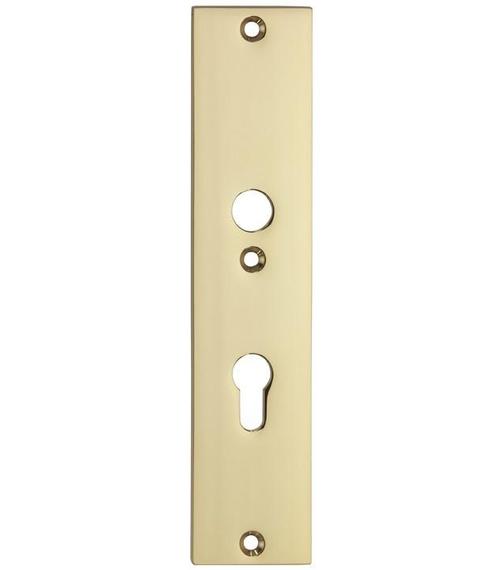 SKG3 rechthoekig schild PC55 binnen messing ongelakt, Doe-het-zelf en Verbouw, Hang- en Sluitwerk, Verzenden