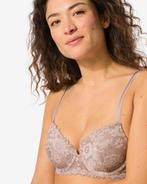 140 Voorgevormde bh met kant met beugel beige, Kleding | Dames, Ondergoed en Lingerie, Verzenden, Beige