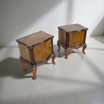 Nachtkastje (2) - Walnoot, Messing, Hout, Bakeliet