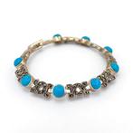 Zonder Minimumprijs - Armband Zilver Turquoise, Nieuw