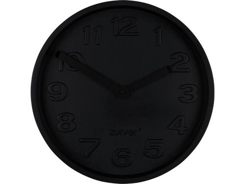 Zuiver Concrete Time Klok Zwart, Huis en Inrichting, Woonaccessoires | Klokken, Nieuw, Verzenden