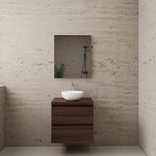 ACTIE BWS Badmeubel | Paris | Sonoma Choco | 60 cm | met, Doe-het-zelf en Verbouw, Sanitair, Bad, Nieuw, Ophalen of Verzenden