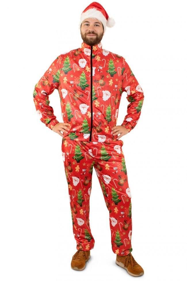 Kerst Trainingspak Rood, Kleding | Dames, Carnavalskleding en Feestkleding, Nieuw, Ophalen of Verzenden