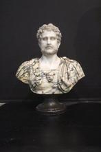 sculptuur, Busto di Imperatore in pregiato marmo, Antiek en Kunst, Antiek | Keramiek en Aardewerk