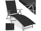 tectake® aluminium ligstoel - opklapbare tuinligstoel met, Verzenden, Nieuw