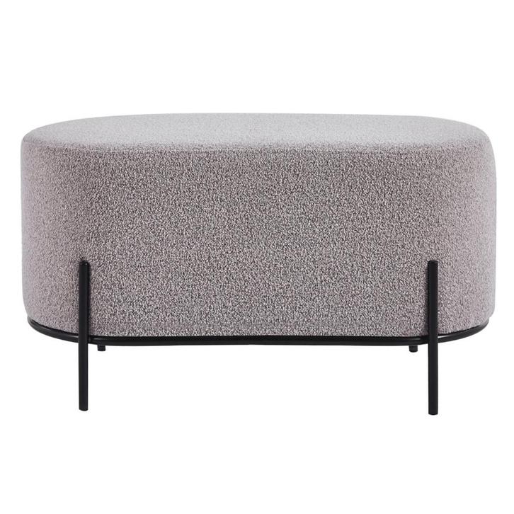 Torben hocker duo 80x40x42 cm bouclé beige, Huis en Inrichting, Stoelen, Nieuw, Ophalen of Verzenden