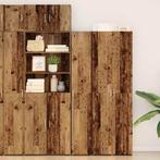 vidaXL Highboard Oud hout 30 x 42.5 x 185 cm Bewerkt hout, Huis en Inrichting, Kasten | Buffetkasten, Minder dan 50 cm, Verzenden