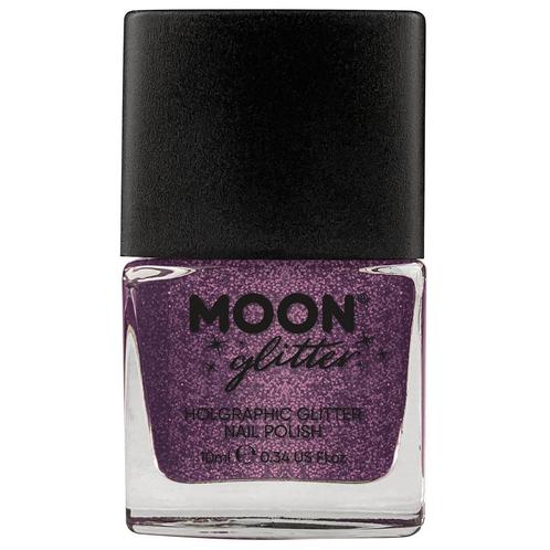 Moon Glitter Holographic Nail Polish Fuchsia 14ml, Hobby en Vrije tijd, Feestartikelen, Nieuw, Verzenden