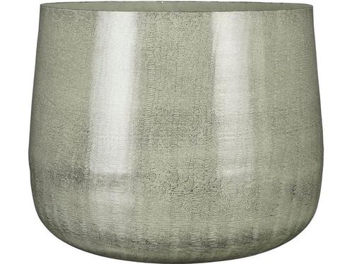 Mica Decorations Benson Bloempot - H32 x Ø37 cm - Metaal -, Tuin en Terras, Bloempotten, Nieuw, Verzenden