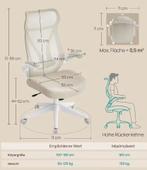 Ergonomische Bureaustoel met Hoofdsteun en Armleuningen, Verzenden, Nieuw