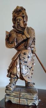 Grande scultura di Guan Gong - Hout - China, Antiek en Kunst