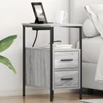vidaXL Bedside kasten 2 pcs Grijs sonoma 30 x 48 x 61 cm, Huis en Inrichting, Verzenden, Nieuw, 55 tot 70 cm, 45 tot 65 cm