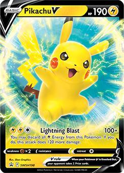 Pikachu V swsh-198 Sword&Shield Promos, Hobby en Vrije tijd, Verzamelkaartspellen | Pokémon, Losse kaart, Nieuw, Foil, Ophalen of Verzenden