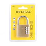 Tri-Circle Hangslot met cijfercode - Staal - 40 mm - 3-ci..., Doe-het-zelf en Verbouw, Ophalen of Verzenden, Nieuw