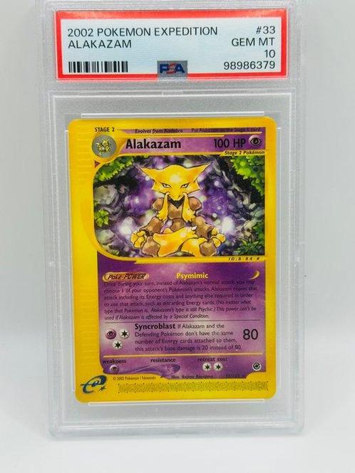 Pokémon - 1 Graded card - Expedition alakazam - PSA 10, Hobby en Vrije tijd, Verzamelkaartspellen | Pokémon