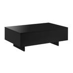 Salontafel Braunschweig 85x55x31 cm zwart hoogglans
