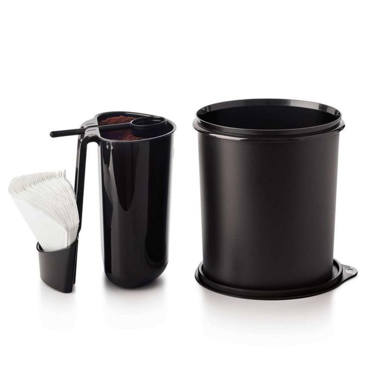 Tupperware Koffiebus Zwart, Huis en Inrichting, Keuken | Tupperware, Nieuw, Ophalen of Verzenden