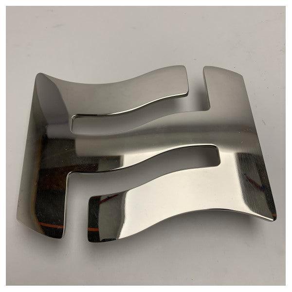 Bieden: Ferretti Stainless Steel Marine FF Logo Emblem Dura, Watersport en Boten, Overige Watersport en Boten, Nieuw, Ophalen of Verzenden