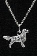 Zilveren Gordon setter ketting hanger - klein, Verzenden, Nieuw