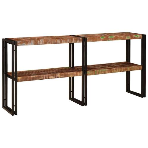 vidaXL Console Tafel 160x33x75 cm Massief Gerecycled Hout, Huis en Inrichting, Tafels | Salontafels, Nieuw, 50 tot 100 cm, Overige houtsoorten