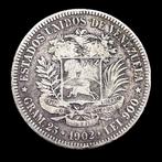 Venezuela. Silver 5 Bolivares Coin 1902 (Zonder