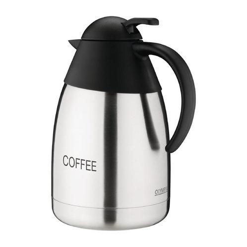 Isoleerkan RVS koffie | 1,5L | 25(h) x 14(Ø)cm Olympia, Zakelijke goederen, Horeca | Keukenapparatuur, Nieuw in verpakking, Verzenden
