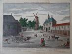 opticaprent Gezicht Oostpoort Rotterdam Georg B. Probst 1750, Antiek en Kunst, Kunst | Etsen en Gravures, Verzenden