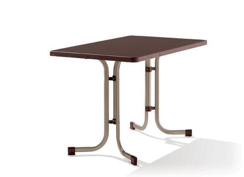Sieger Boulevard klaptafels staalbuis/Mecalit Pro 70 cm tot, Tuin en Terras, Tuintafels, Ophalen of Verzenden