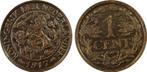 Koningin Wilhelmina 1 cent 1917 MS64 Blackened PCGS, Postzegels en Munten, Losse munt, Verzenden