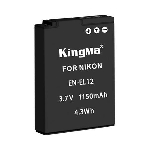 KingMa Accu voor Nikon EN-EL12 - 1150mAh (Nieuw), Audio, Tv en Foto, Fotografie | Fotostudio en Toebehoren, Nieuw, Verzenden