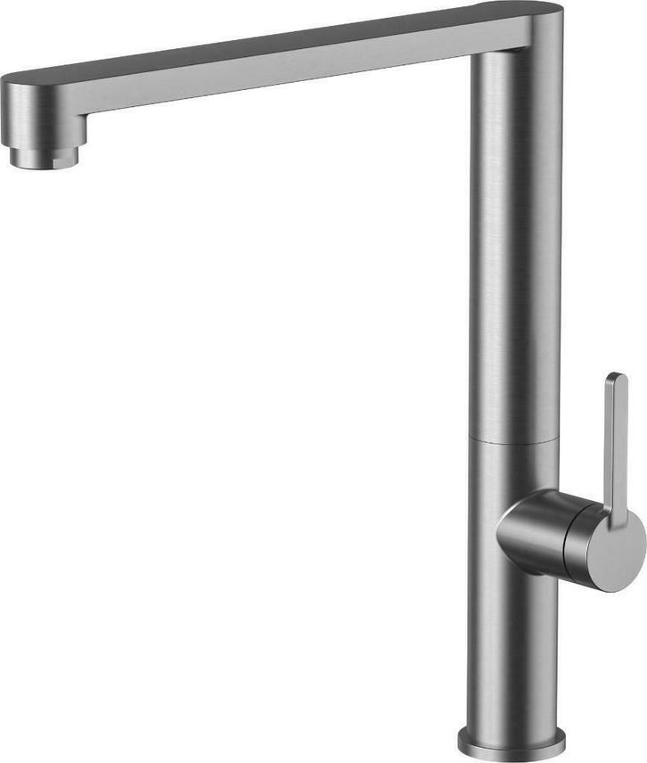 Keuken Kraan RVS | L-uitloop | Geborsteld RVS | KK25VHBRVS, Huis en Inrichting, Keuken | Keukenbenodigdheden, Nieuw, Ophalen of Verzenden