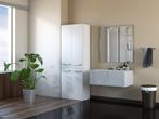 Badkamerkast Met 2 Wasmanden Wit glans, Huis en Inrichting, Badkamer | Badkamermeubels, (Half)hoge kast, Verzenden, Nieuw, 50 tot 100 cm