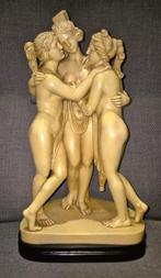sculptuur, The three graces - 45 cm - Albast, Hars met
