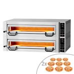 GGM Gastro | Elektrische pizzaoven Vermogen - 9+9 Ø 34 cm -, Tuin en Terras, Pizzaovens, Verzenden, Nieuw, GGM Gastro