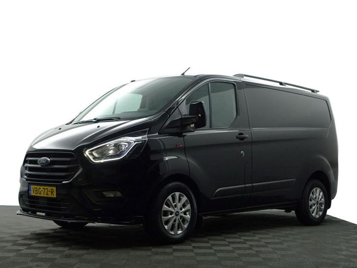 Ford Transit Custom 320 2.0 TDCI Euro 6 ST Line Aut-, Auto's, Bestelauto's, Dealer onderhouden, Lease, Zwart, Automaat, Overige kleuren