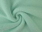 Teddy bont stof – Licht mint, Hobby en Vrije tijd, Stoffen en Lappen, Overige kleuren, 120 cm of meer, Ophalen of Verzenden, Polyester