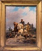 Alexandre Dubuisson (1805-1870) - Bataille Napoléonienne, Antiek en Kunst