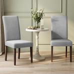 2x Eetkamerstoelen - hoge rugsteun - zacht zitting - grijs, Huis en Inrichting, Stoelen, Verzenden, Nieuw