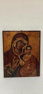 Icoon - Moeder Gods - Hout - Handgeschilderd - 40 x 50 cm