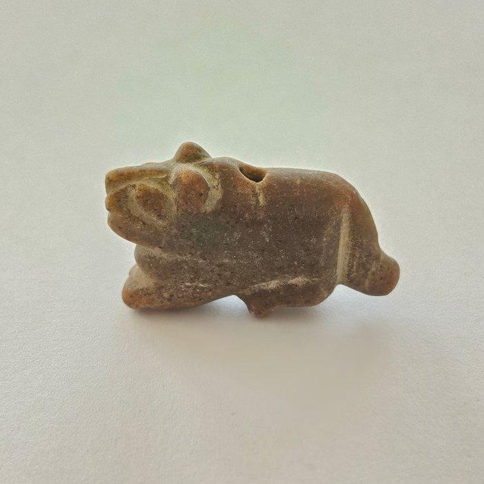 Bactrisch of Sino-Siberisch Jasper XXS Tijgerkraal Talisman, Antiek en Kunst, Antiek | Overige Antiek
