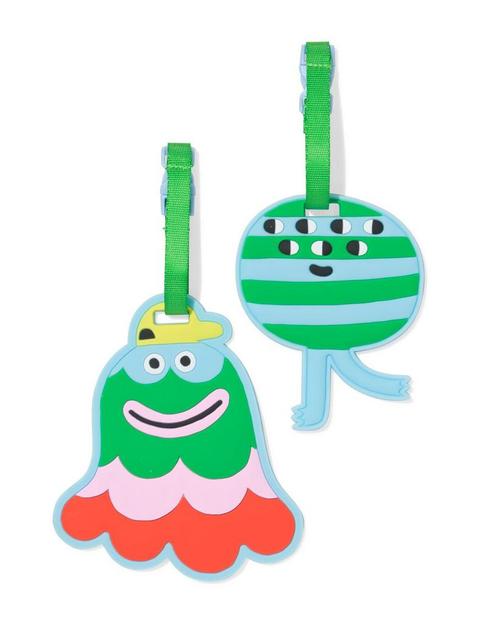 HEMA Bagagelabels monsters - 2 stuks, Sieraden, Tassen en Uiterlijk, Koffers, Nieuw, Verzenden