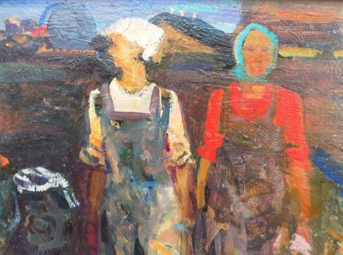 Tomenko Grigory Alekseevich (1915 – 1994) - Giovani operaie, Antiek en Kunst, Kunst | Schilderijen | Klassiek