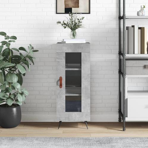 vidaXL Dressoir 34,5x34x90 cm bewerkt hout betongrijs, Huis en Inrichting, Kasten | Dressoirs, 25 tot 50 cm, Nieuw, Minder dan 50 cm