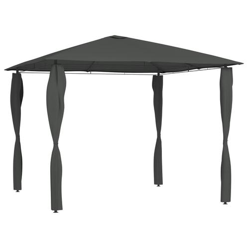 vidaXL Prieel met paalhoezen 160 g/m² 3x3x2,6 m, Tuin en Terras, Partytenten, Nieuw, Verzenden
