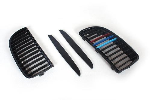 Grill Nieren BMW E90/91 Zwart M3/Motorsport Stripes 05-08, Auto-onderdelen, Overige Auto-onderdelen, Ophalen of Verzenden